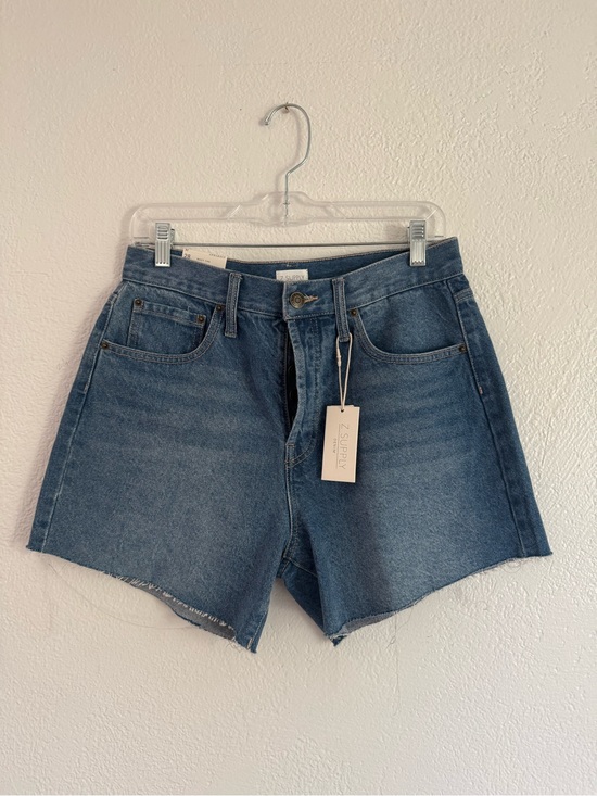 Z Supply Pants - Z Supply Denim Shorts Size 28 Everyday Mid Length Relaxed Fit Midrise Raw Hem
